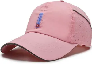 CLAPE Quick Dry Sports Cap Summer UV Protection Mesh Running Hat Lightweight Waterproof Breathable Reflective Sun Visor Hats