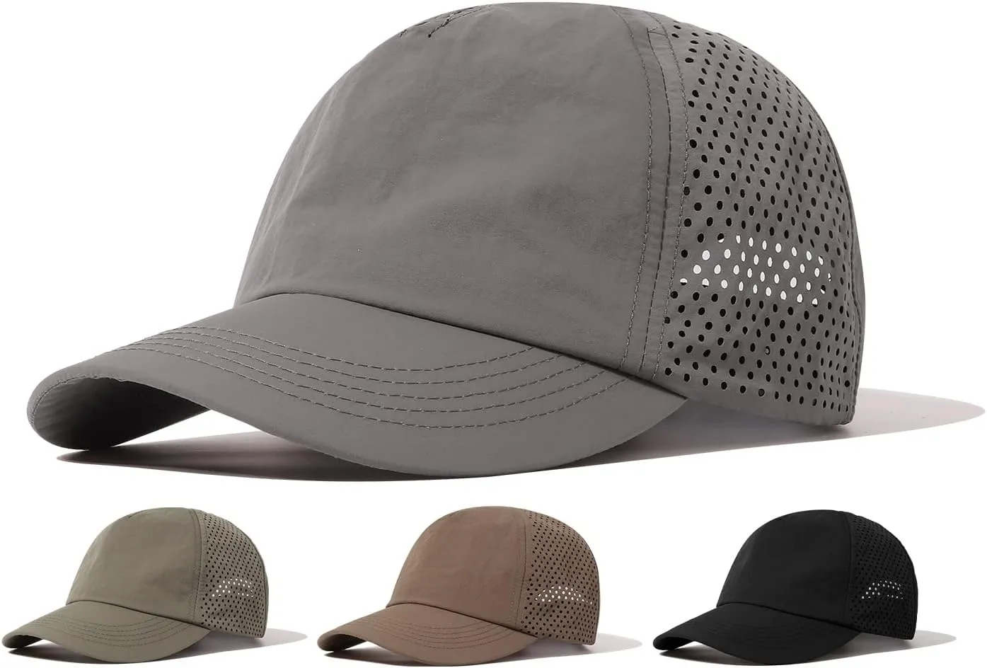 CLAPE Summer Mesh Baseball Cap Quick Dry Running hat Lightweight Cooling Sports Hat Unstructured Breathable Golf Cap Sun Hat