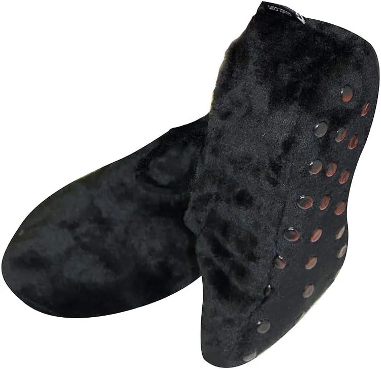 Cloudz Women's Black Animal Travel Slippers
