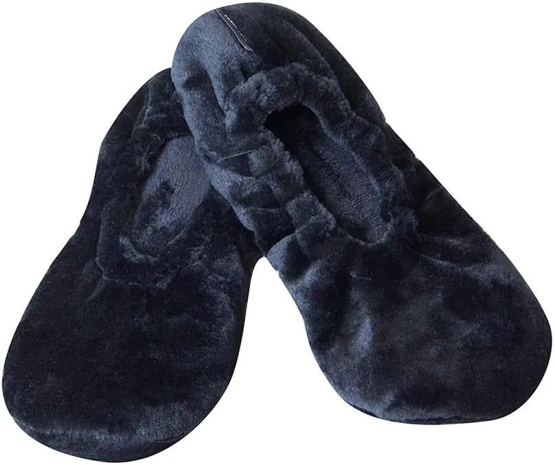 Cloudz Women's Black Animal Travel Slippers