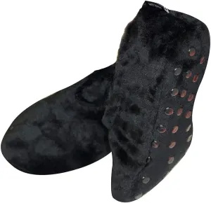 Cloudz Women's Black Animal Travel Slippers