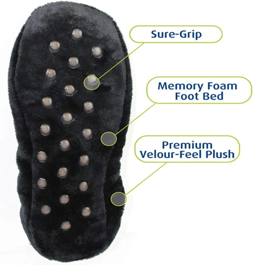 Cloudz Women's Black Animal Travel Slippers