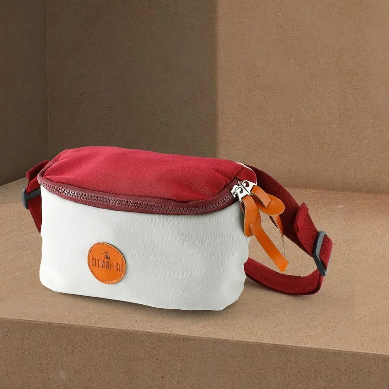 Clownfish Sling Bag - Durable, Multifunctional | 24x14x9cm | Red & White