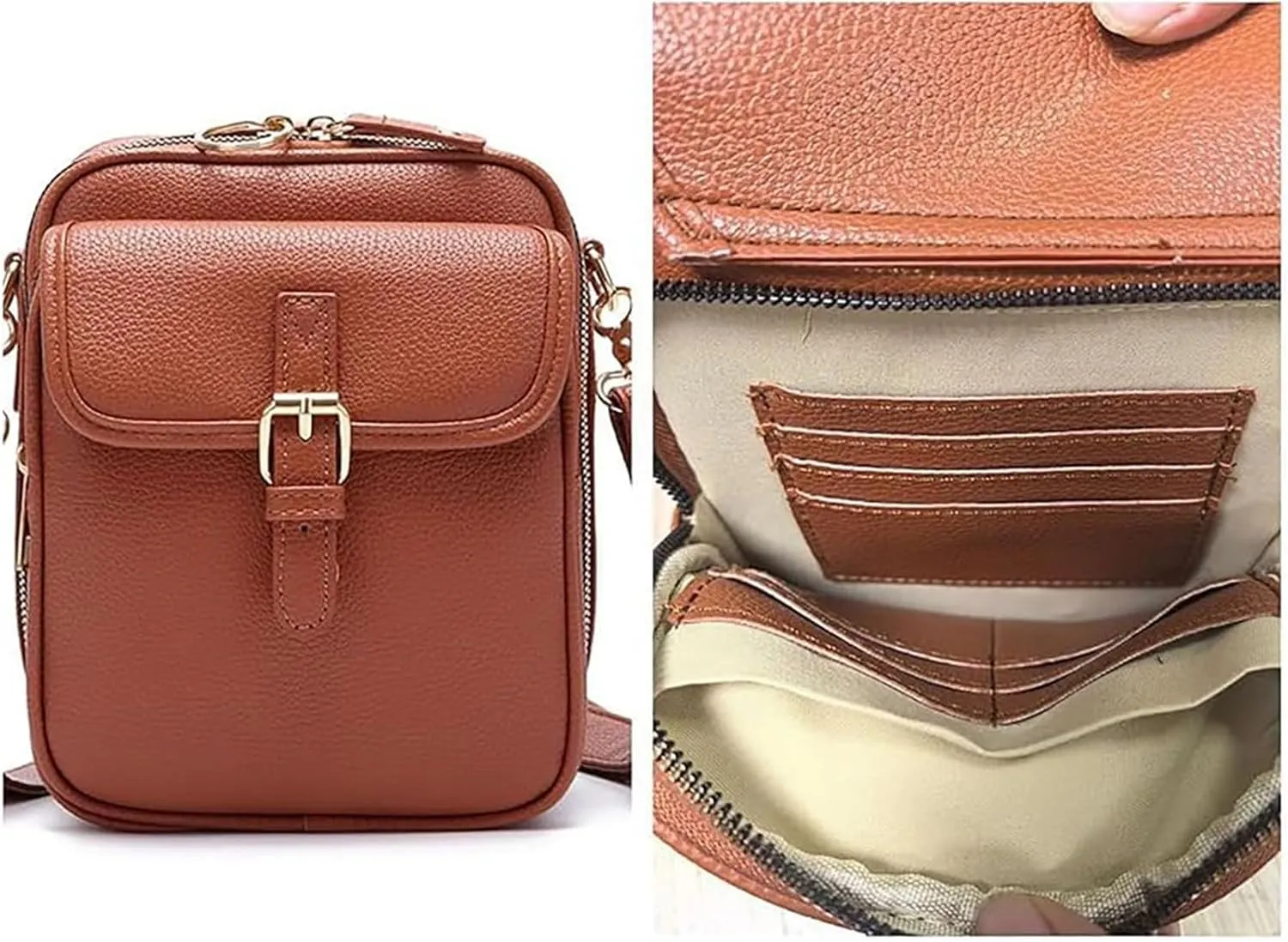 Collaboraten1 Crossbody Leather Bag, Collaborateam Urvashi Tojoyride Collaboration Shoulder Bags for Women Travel