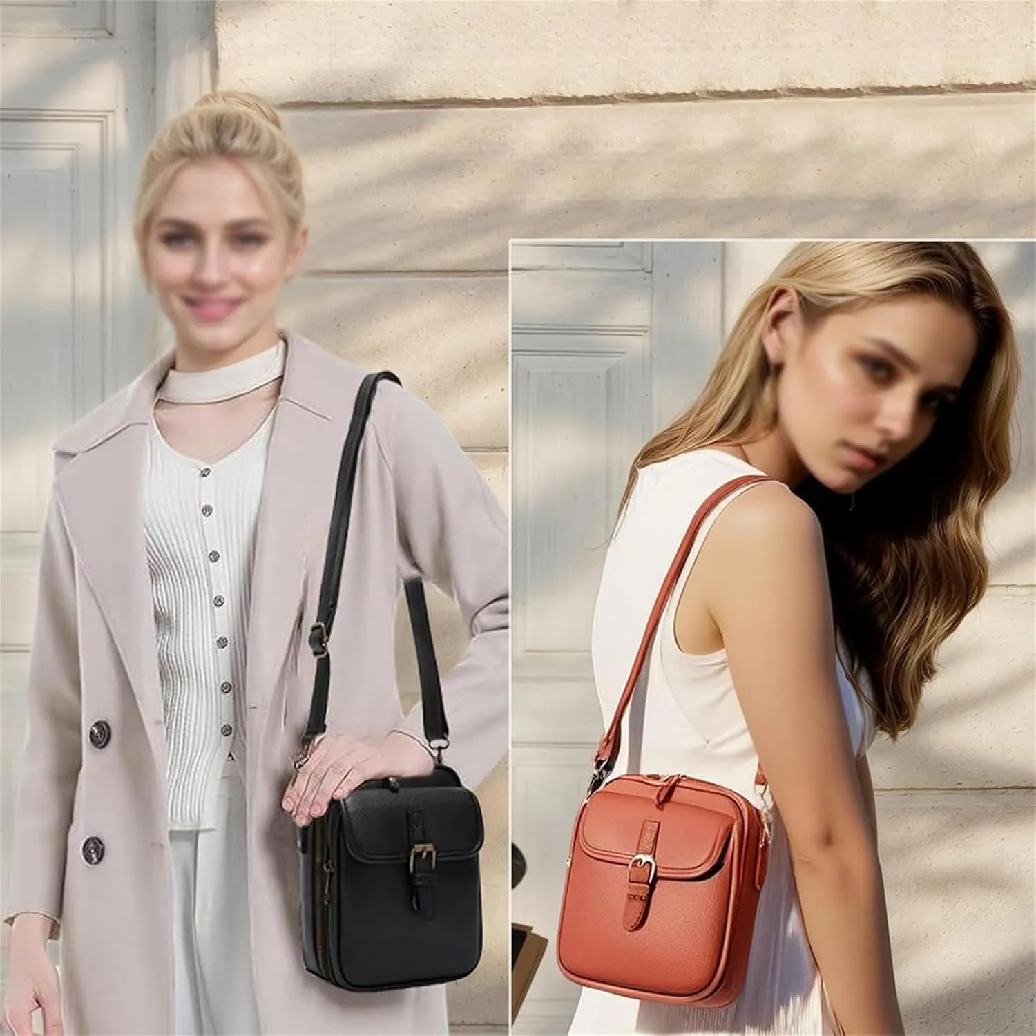 Collaboraten1 Crossbody Leather Bag, Collaborateam Urvashi Tojoyride Collaboration Shoulder Bags for Women Travel