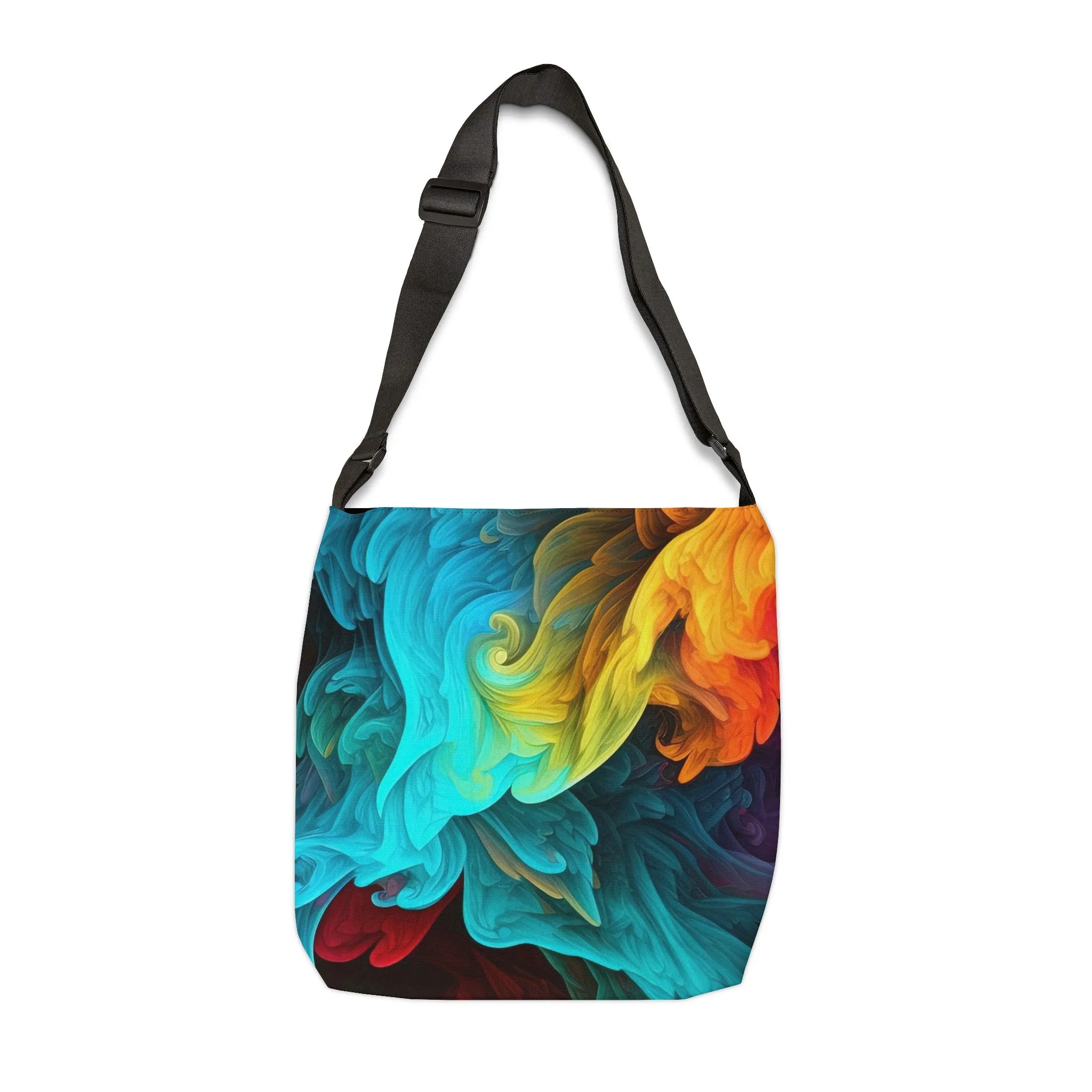 Colorful Smoke Design Adjustable Tote Bag