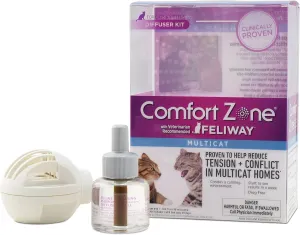 Comfort Zone Multicat Diffuser Kit for Cat Calming