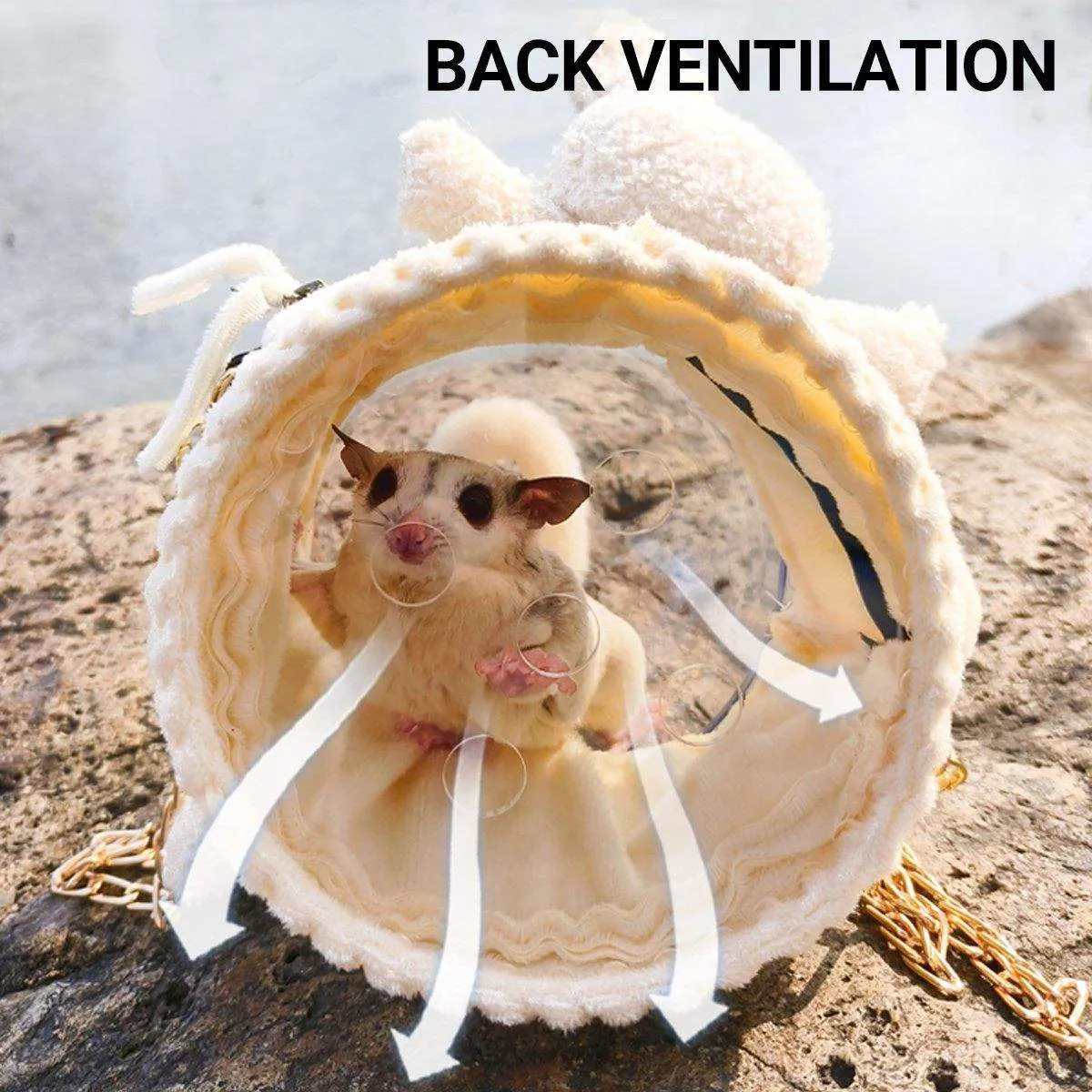 Comfortable and Breathable Small Pet Travel Carrier for Hamster and Rabbit