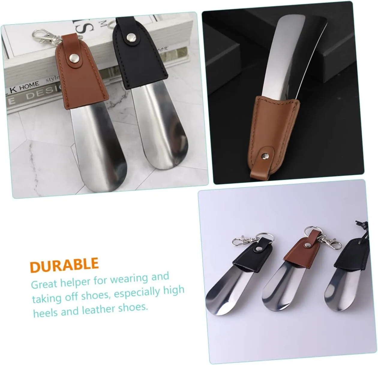 Comfortable Portable Shoe Horn Durable Travel Accessory for Easy Shoe Wear Compact Design for Daily Use