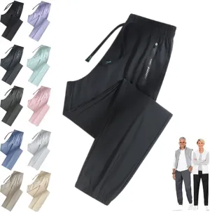Comfysfit.Com Unisex Ultra Stretch Active Quick Drying Pants for Women Over 50, Multiple Sizes, Black, S-5XL