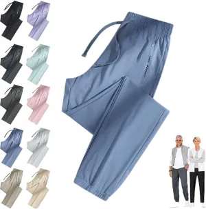 Comfysfit.Com Unisex Ultra Stretch Active Quick Drying Pants for Women Over 50, Multiple Sizes, Black, S-5XL
