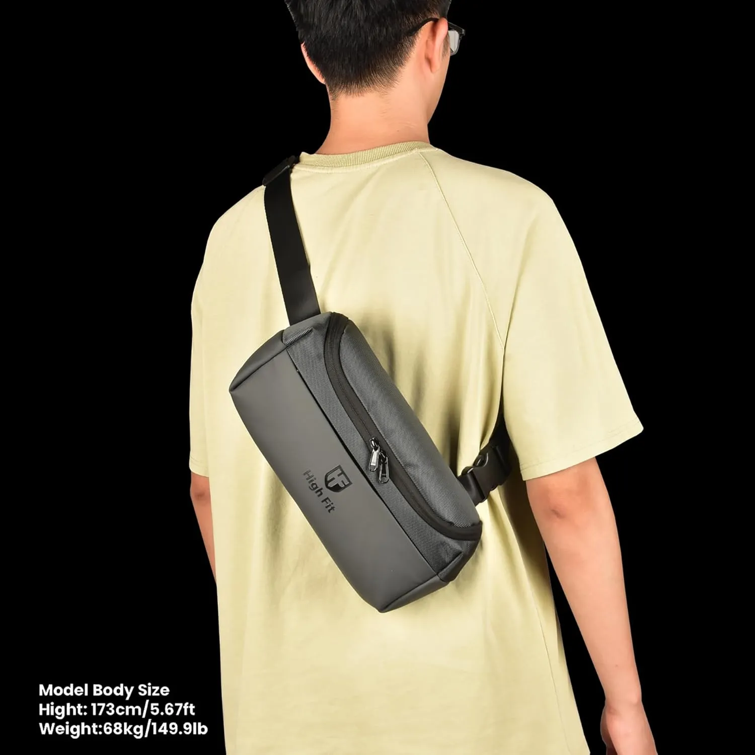 Compact EDC Sling Bag, Minimalist Crossbody Bag Men,Small Cross Body Bag for Men and Women,Water-resistant Lightweight Chest Shoulder backpack/Bag for Travel, Work, Sport