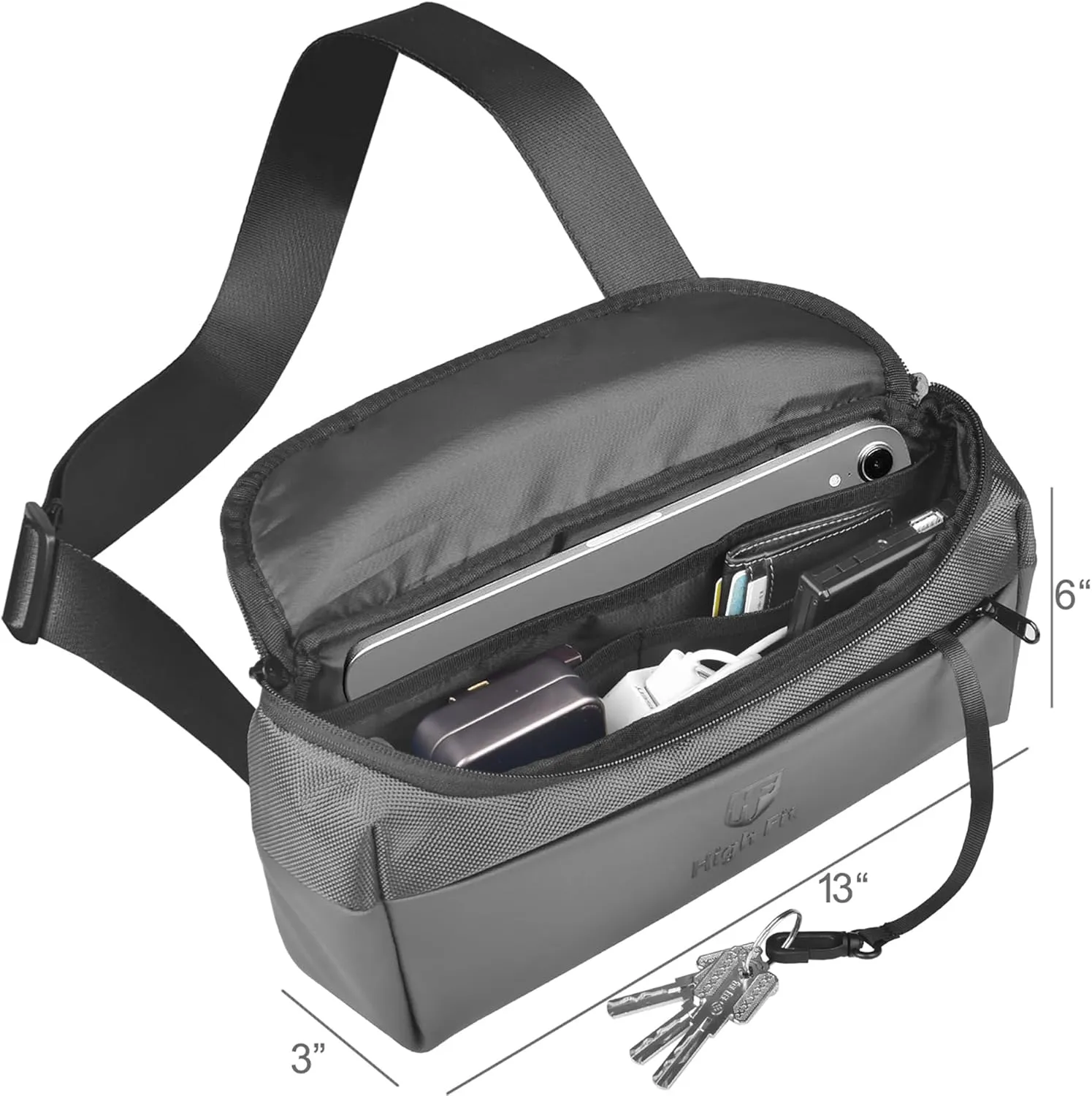 Compact EDC Sling Bag, Minimalist Crossbody Bag Men,Small Cross Body Bag for Men and Women,Water-resistant Lightweight Chest Shoulder backpack/Bag for Travel, Work, Sport