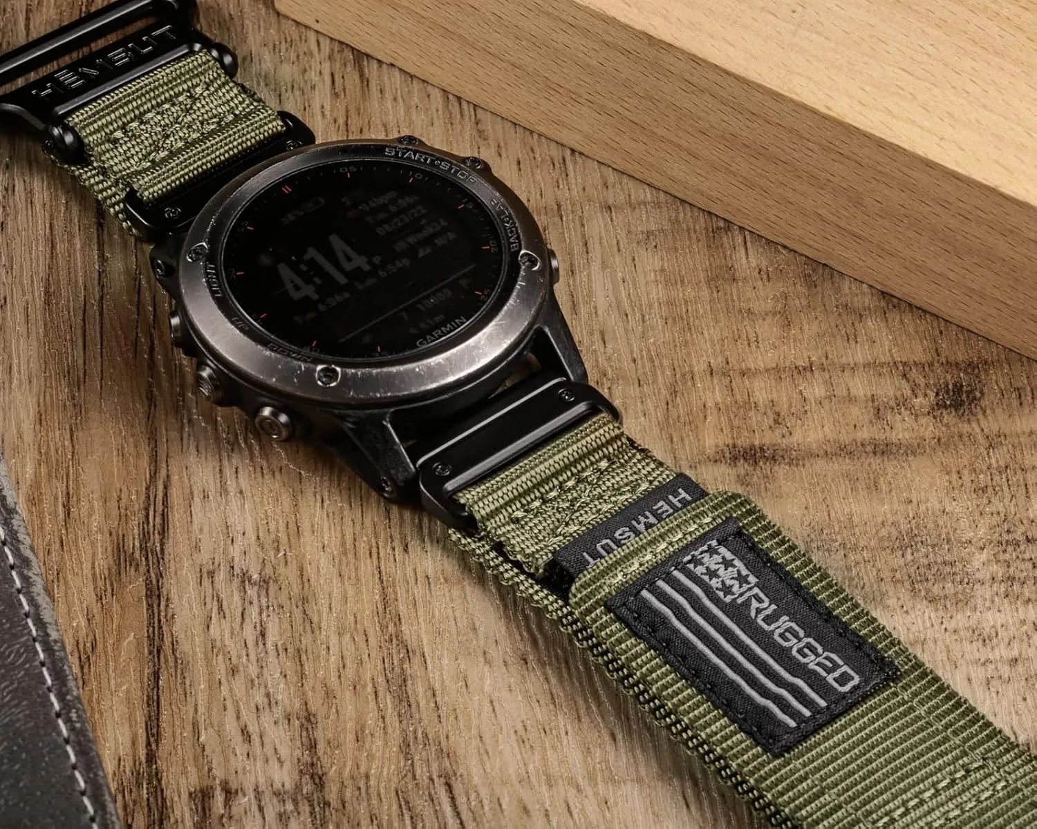 Compatible With Garmin Watch Band, Super Rugged Nylon Sports Strap With Woven Loop Design, For Fenix/Forerunner/Approach/MARQ/Quatix/D2 Series Tough Replacement Band For Men