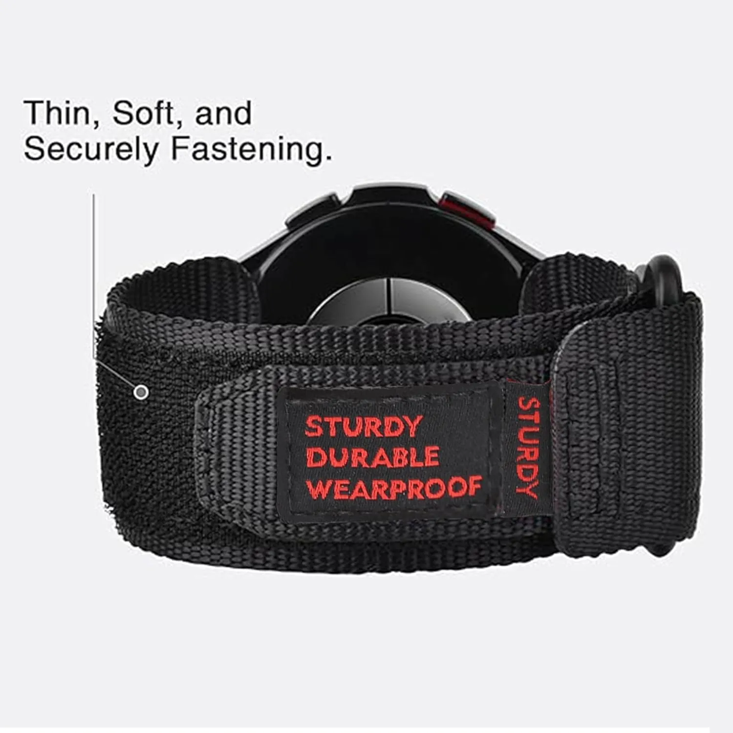 Compatible with OUKITEL Smart Watch Bands, 22mm Rugged Nylon Sports Strap with Woven Loop Design Compatible with OUKITEL BT10, BT20, BT80, BT101, BT103 Smart Watch