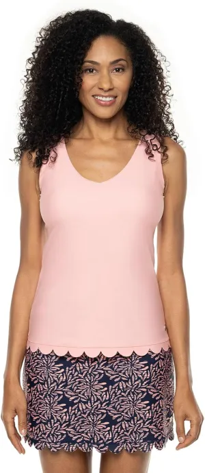 Coolibar UPF 50  Women's Acropora Scallop Swim Tank - Sun Protective
