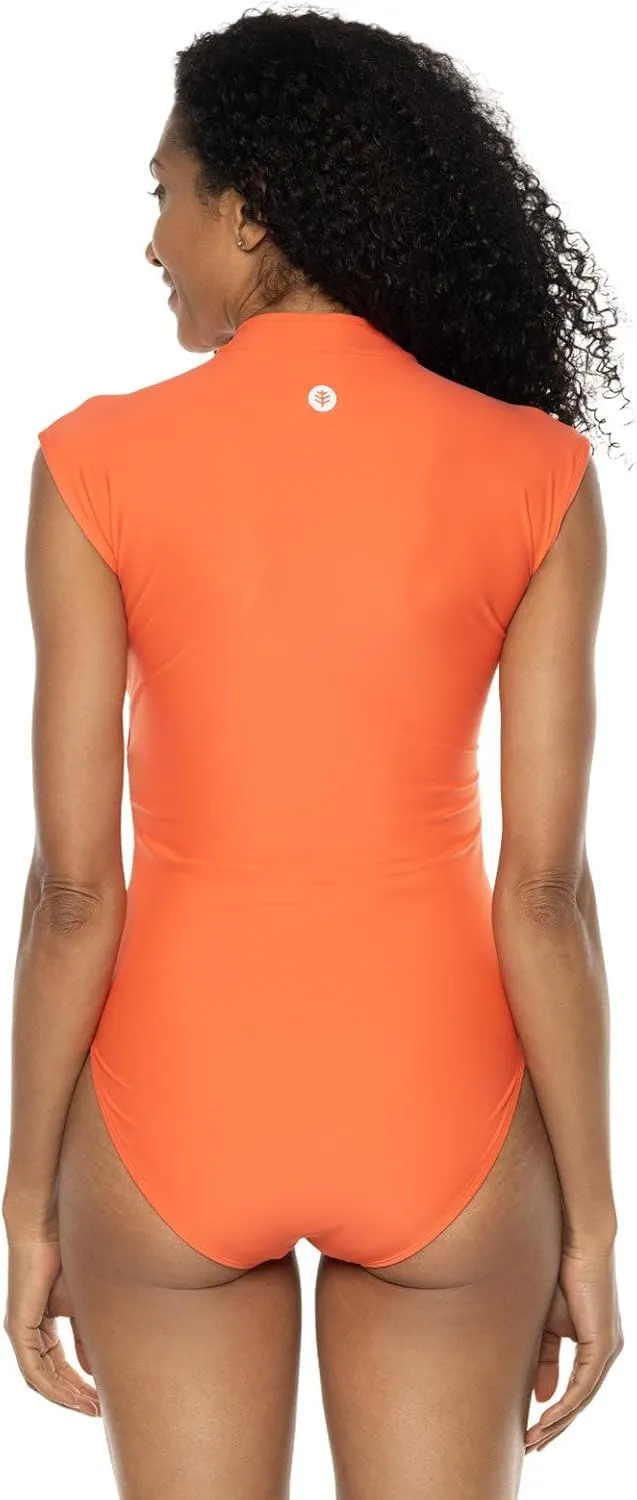 Coolibar UPF 50  Women's Sweetwater Cap Sleeve One Piece - Sun Protective