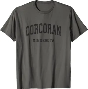 Corcoran Minnesota MN Vintage Athletic Sports Design T-Shirt