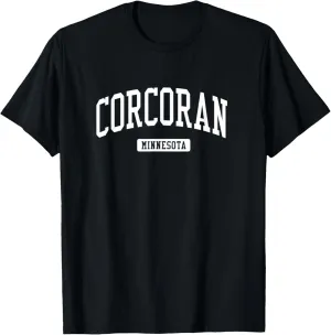 Corcoran Minnesota MN Vintage Athletic Sports Design T-Shirt