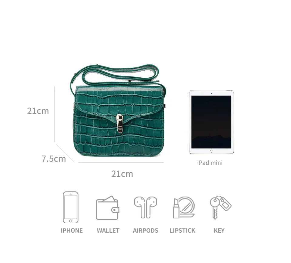 Cow Leather Shoulder Handbag for Women