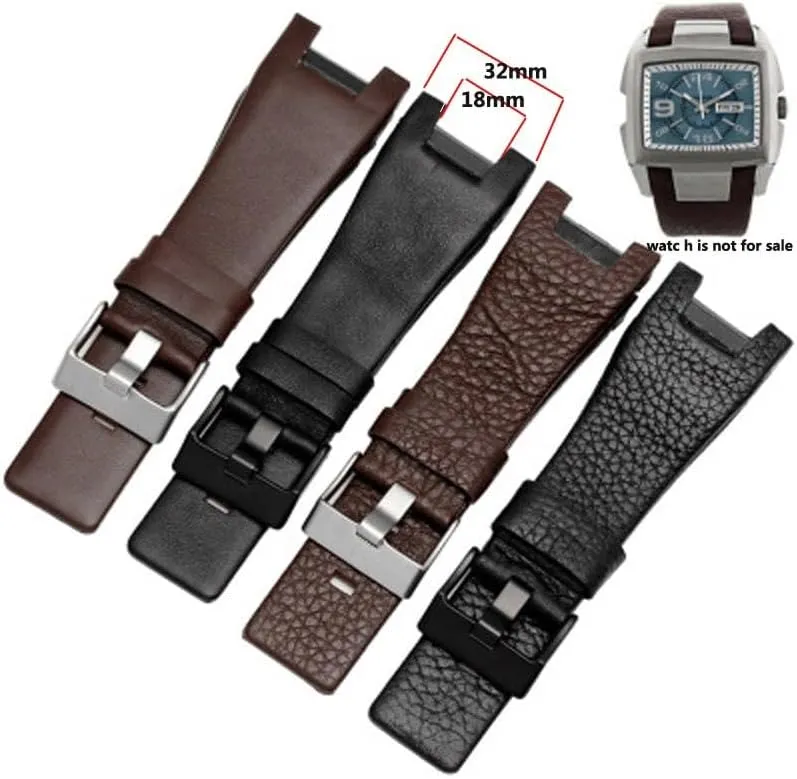 Cowhide Watch Strap For Diesel DZ1216 DZ1273 DZ4246 DZ4247 Mens Watchband Bracelet