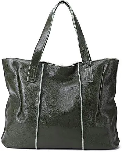 Cowhide Women's Bag Large Premium Soft Genuine Leather Women's Shoulder Bag