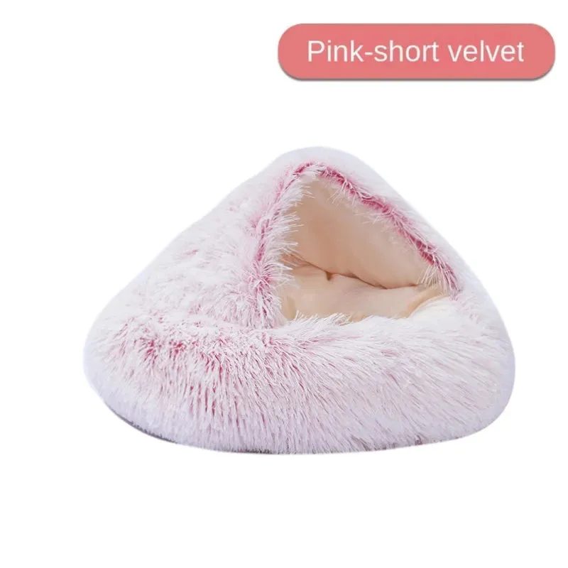 CozyNest 2-in-1 Plush Pet Cat Bed & Cushion for Dogs and Cats