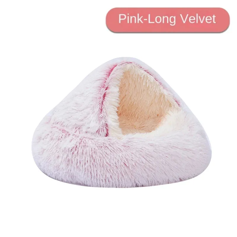 CozyNest 2-in-1 Plush Pet Cat Bed & Cushion for Dogs and Cats