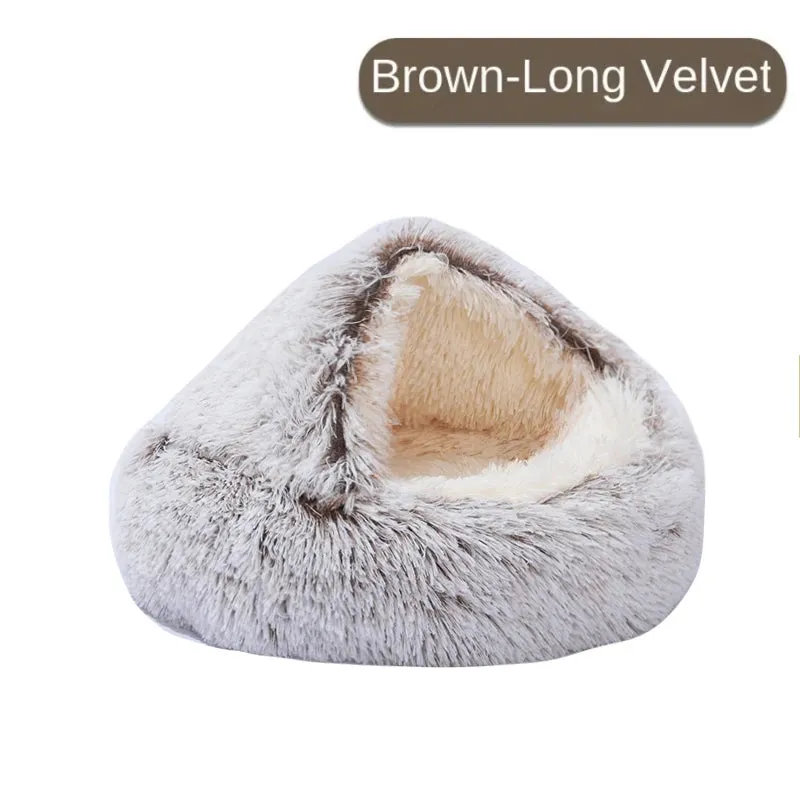 CozyNest 2-in-1 Plush Pet Cat Bed & Cushion for Dogs and Cats