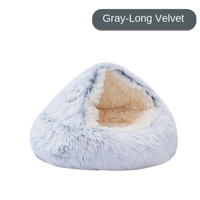 CozyNest 2-in-1 Plush Pet Cat Bed & Cushion for Dogs and Cats