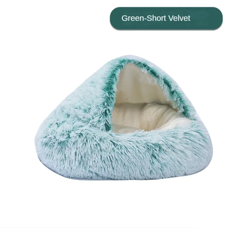 CozyNest 2-in-1 Plush Pet Cat Bed & Cushion for Dogs and Cats