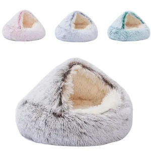 CozyNest 2-in-1 Plush Pet Cat Bed & Cushion for Dogs and Cats