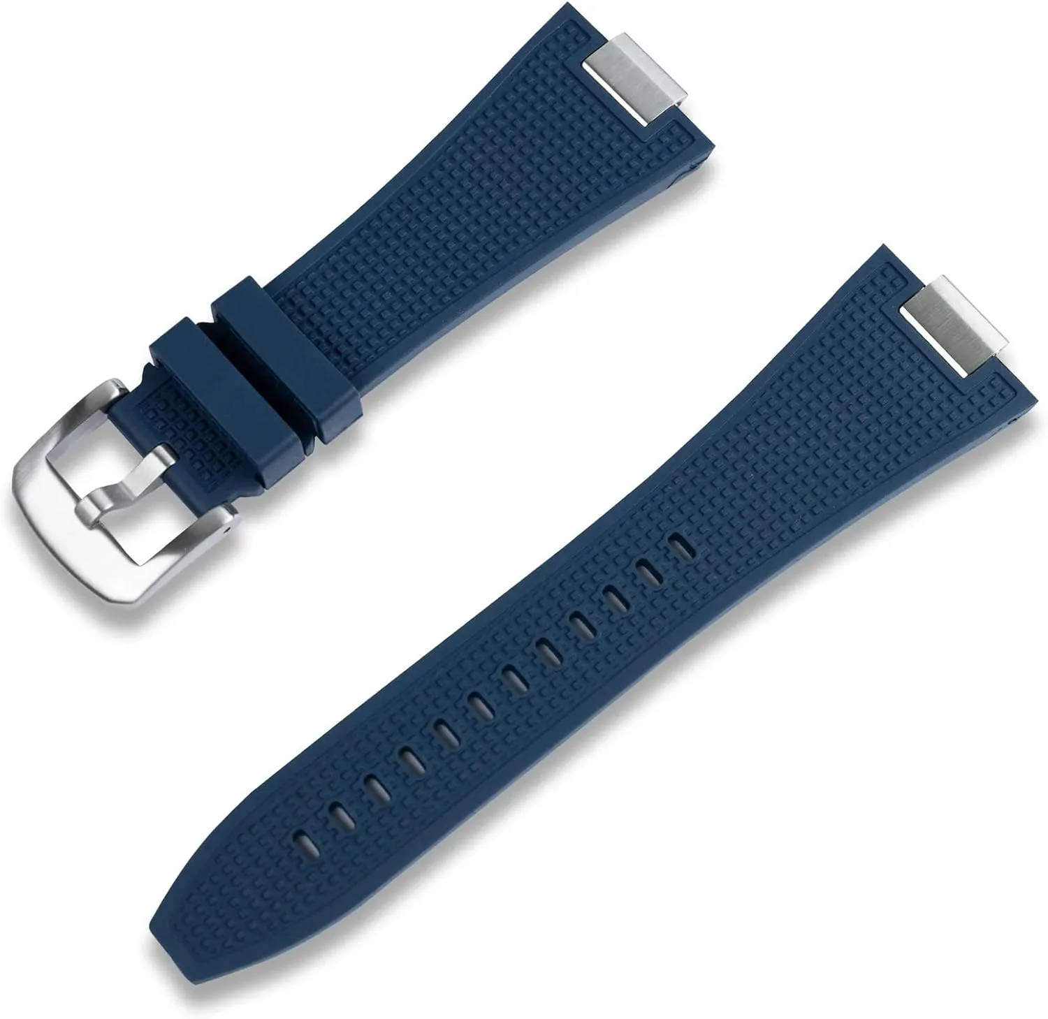 Crafter Blue TS01 Straight End Watch Band FKM Rubber Watch Strap Replacement for Tissot PRX 40mm 410/407 Quartz/Automatic Versions