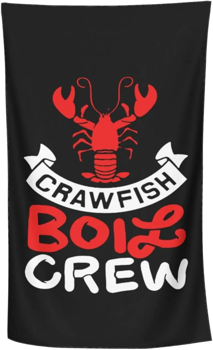 Crawfish Boil Crew Extra Large & Super Soft Beach Towel - Oversized Quick-Drying Sand Towel, Highly Absorbent, Perfect for Beach & Pool