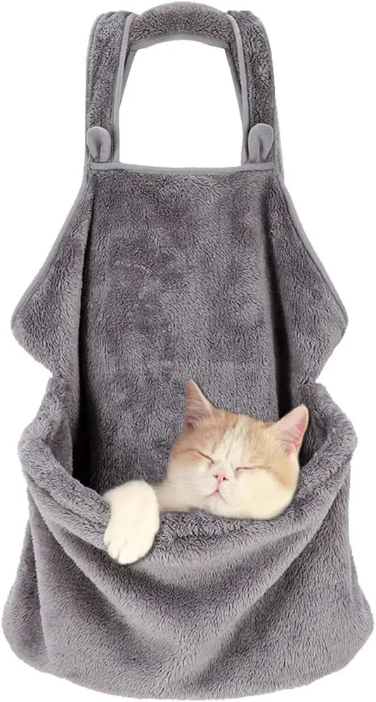 Creation Core Pet Carrier Bag Small Dog Cat Sling Accompany Carrier Bag Hands-Free Shoulder Carry Soft Breathable Cotton Pet Apron Indoors