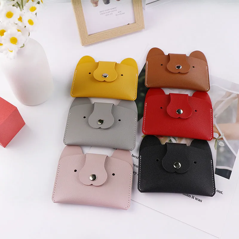 Creative Cartoon Simple Puppy Bus Printable Card Holder