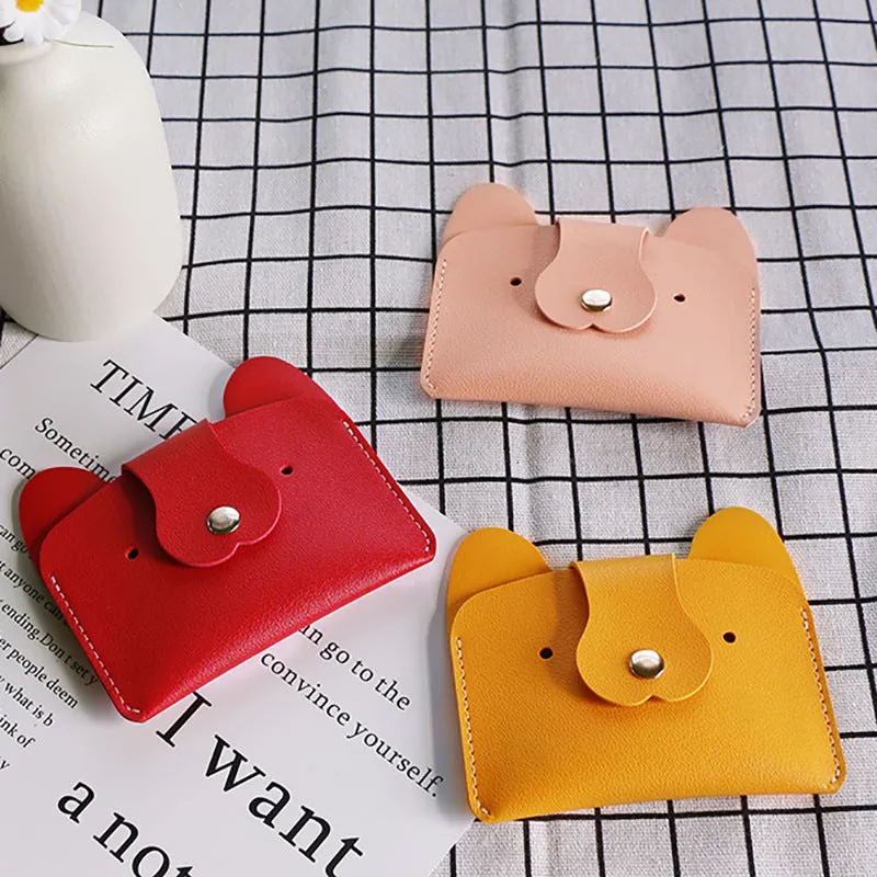 Creative Cartoon Simple Puppy Bus Printable Card Holder