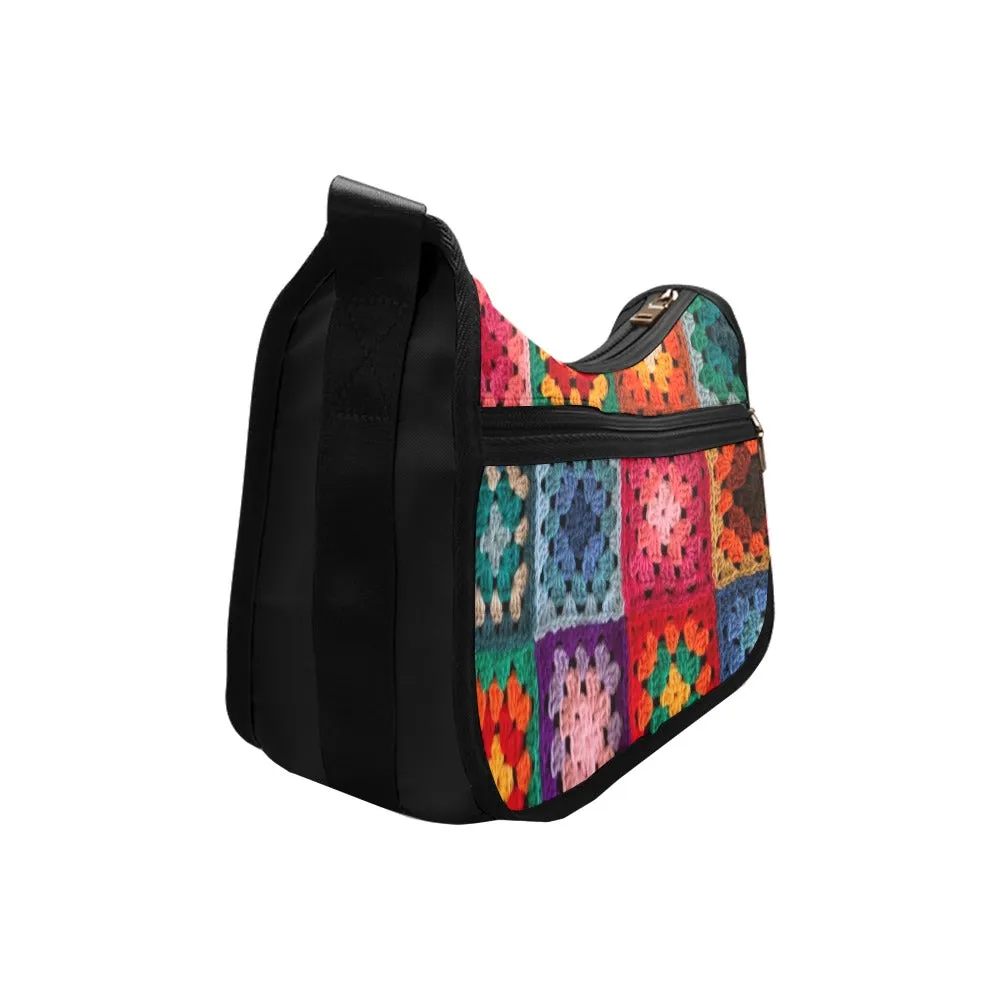 Crochet Granny Squares - Crossbody Handbag