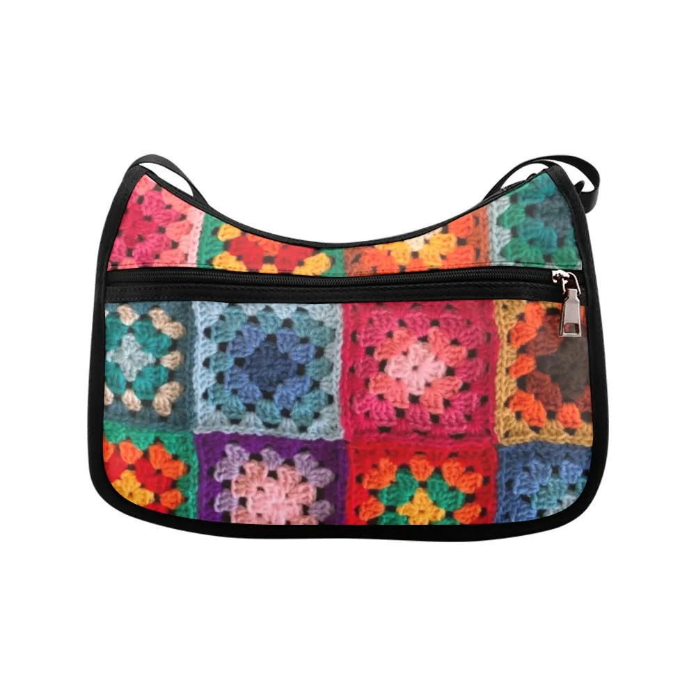 Crochet Granny Squares - Crossbody Handbag