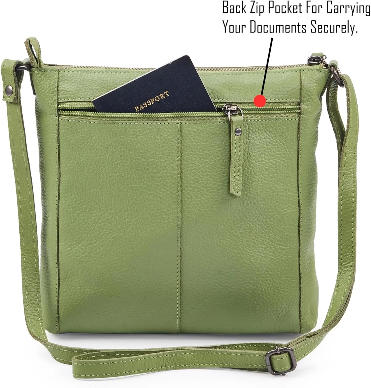 Crossbody Bag for Women Trendy Real Leather Purse Small Soft Pebbled Handbags Crossover Shoulder Pocketbook