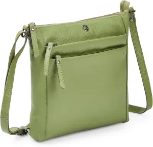 Crossbody Bag for Women Trendy Real Leather Purse Small Soft Pebbled Handbags Crossover Shoulder Pocketbook