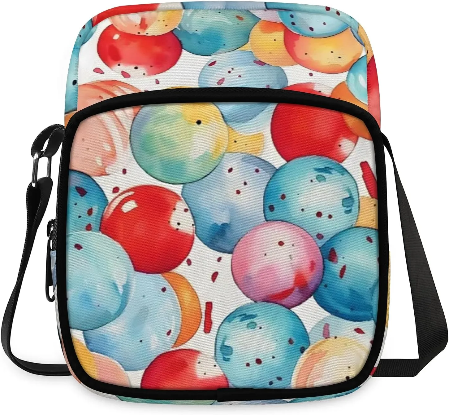 Crossbody Bag Small Sling Backpack Abstract Sport Ball Shoulder Bags Chest Pack Cross Body Daypack Belt Purses for Travel Cycling Skating