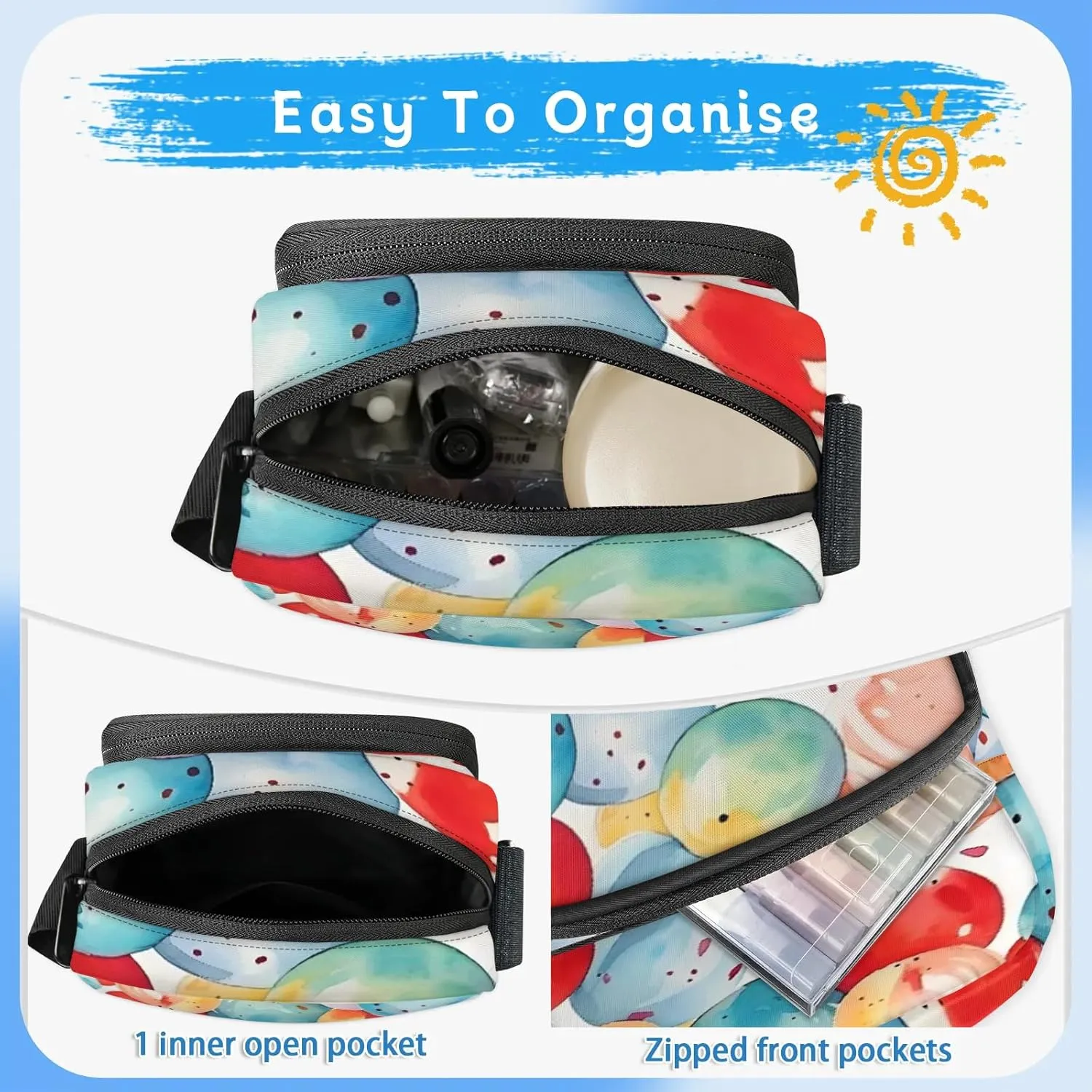 Crossbody Bag Small Sling Backpack Abstract Sport Ball Shoulder Bags Chest Pack Cross Body Daypack Belt Purses for Travel Cycling Skating