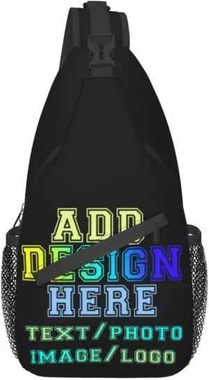 Crossbody Bags Personalized Sling Bag Leisure Sports Outdoor Custom Bag For Men Backpack Optional Color Add Your Own Design Here