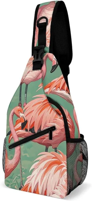 Crossbody Sling Bag Cute Dogs Backpack Sling Bag Travel Hiking Chest Bag Shoulder Bag Daypack