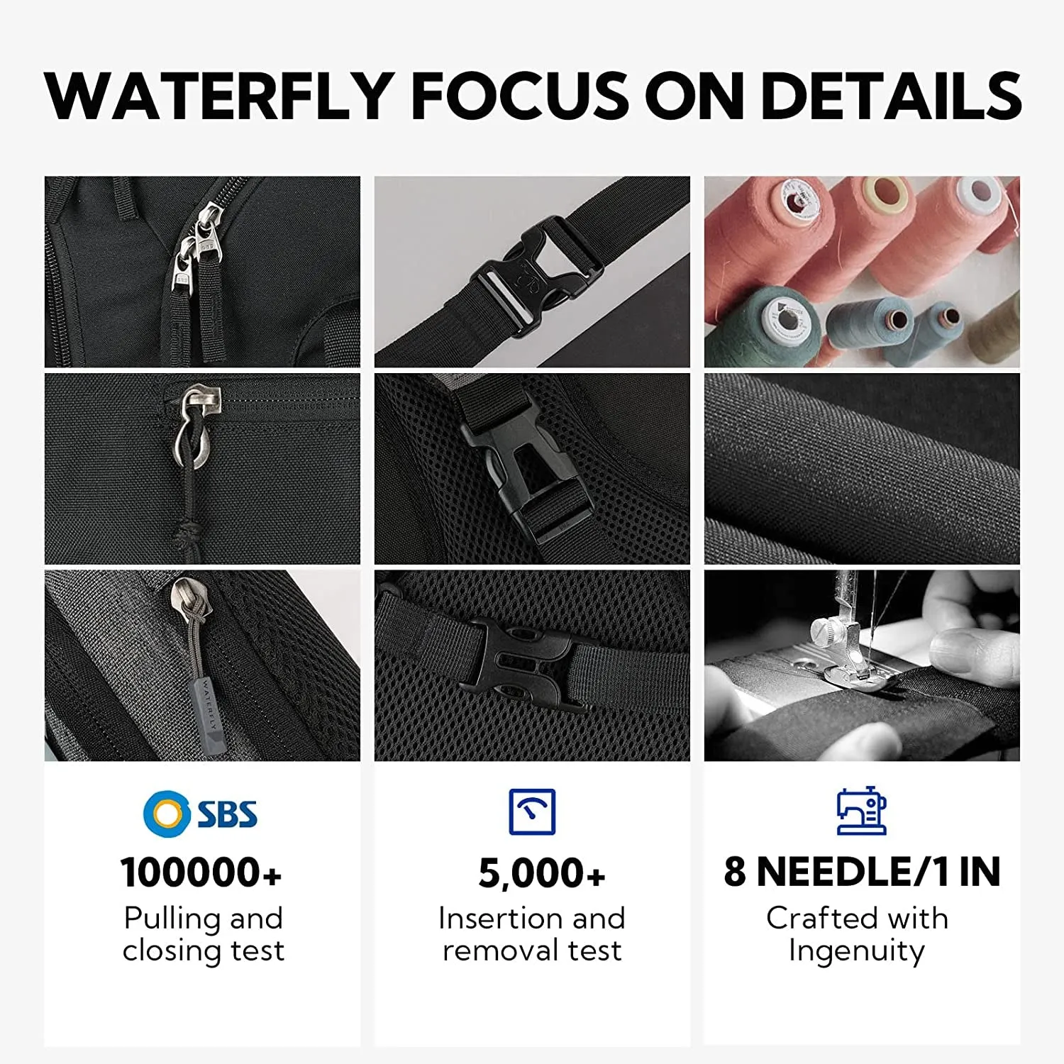 Crossbody Sling Bag Small Water Resistant Backpack Lightweight Shoulder Chest Daypack for Men Women Hiking Travel