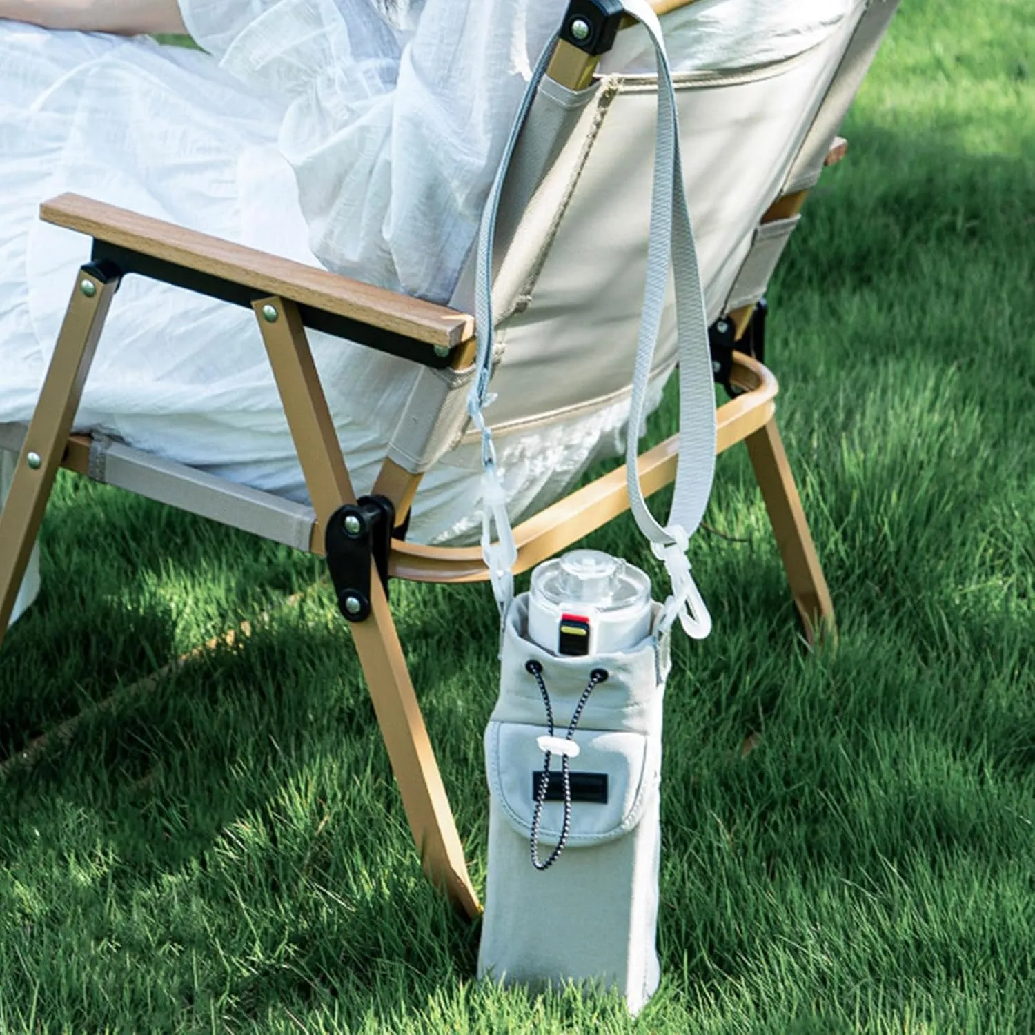 Crossbody Strap Water Bottle Holder Beverage Kettle Storage Bag Drinkware Carrying Case For Outdoor Sports