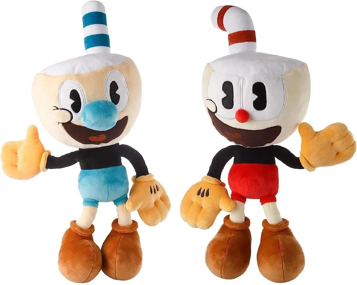 Cuphead & Mugman Bundle 15-Inch - Plush Toy -Super Soft & Huggable Stuffed Doll of The Popular Video Game Character for Kids & Fans of All Ages - Perfect for Collectors and Gamers –Officially Licensed