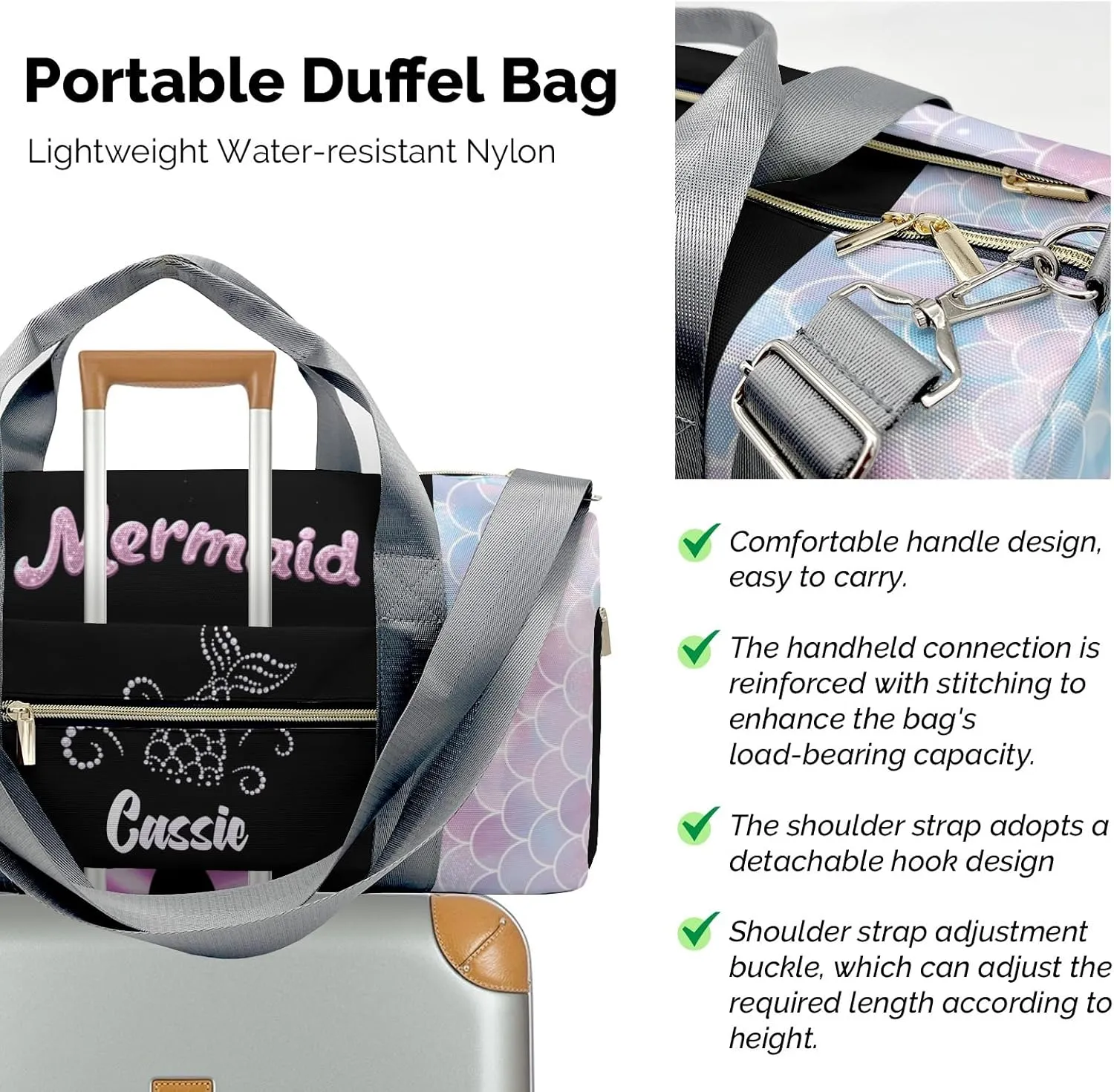 Custom Duffel Bag Bow Pink Adventure Awaits: Best Travel Bags for Hiking and Sports