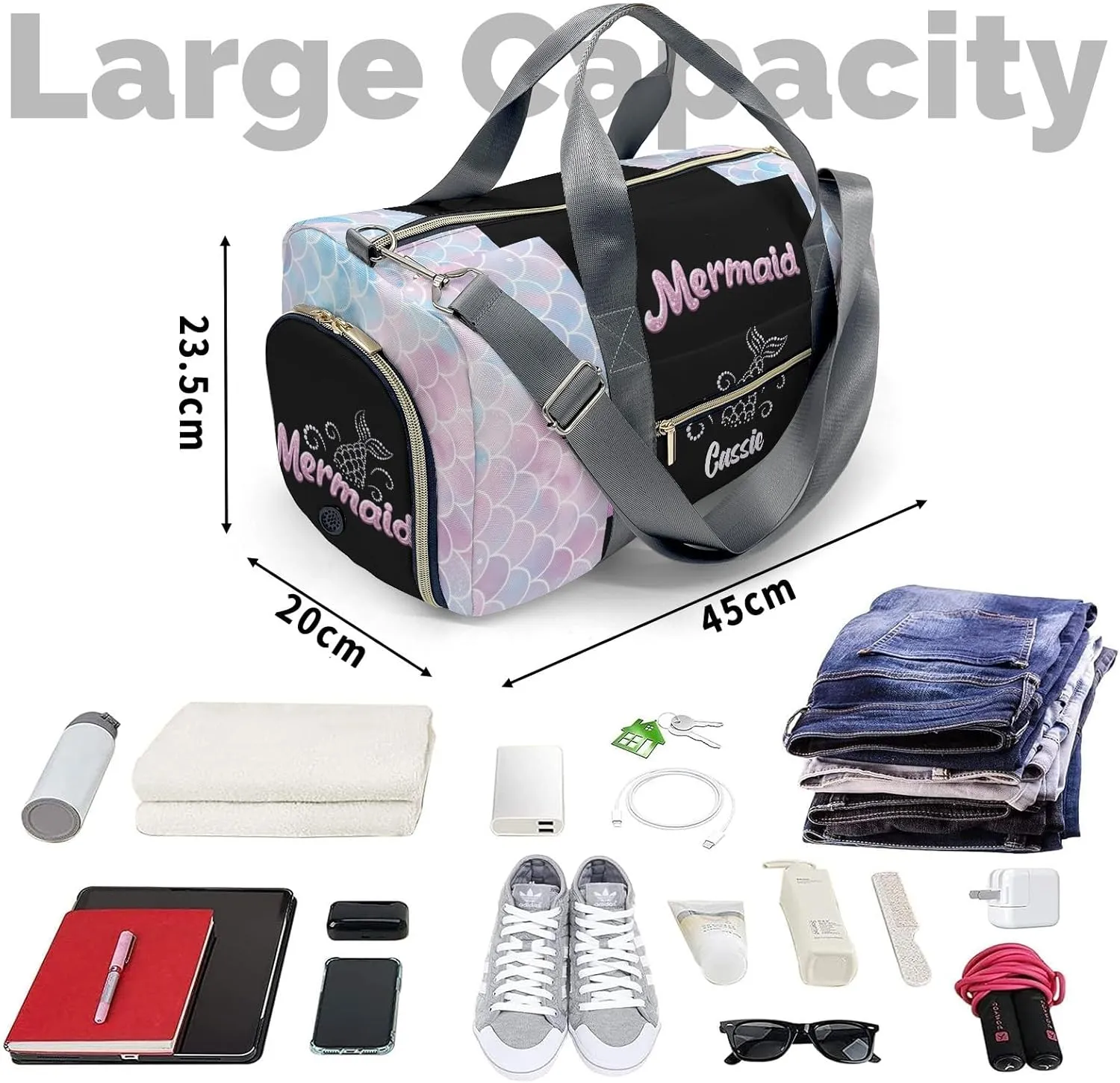 Custom Duffel Bag Bow Pink Adventure Awaits: Best Travel Bags for Hiking and Sports